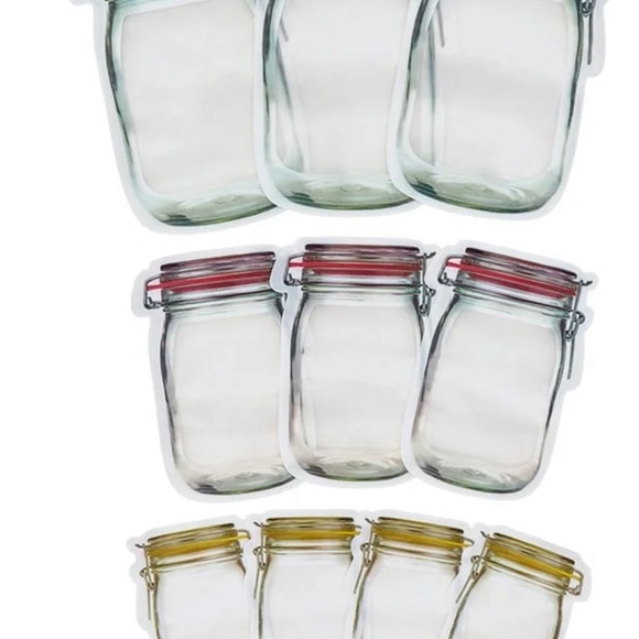 Reusable Mason Snack Bags- set of 2 - Picture 2 of 3